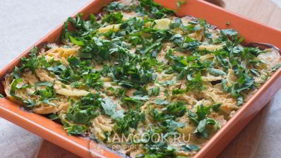 картошка с грибами в сметане в духовке