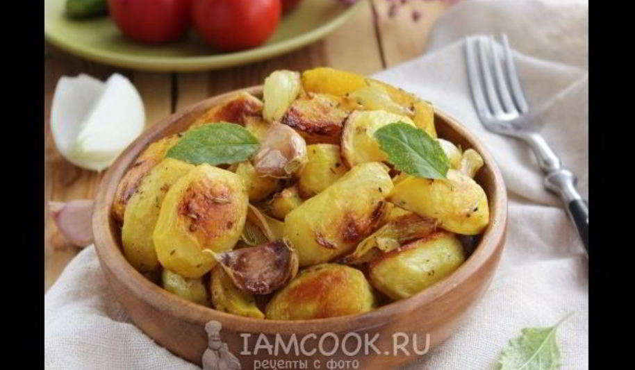 Рецепт картошки с луком в духовке