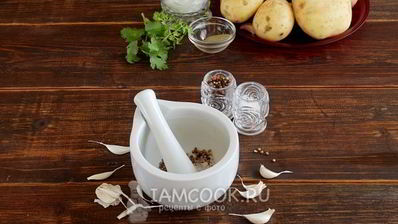 картошка с майонезом и чесноком в духовке