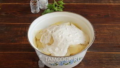 картошка с майонезом и чесноком в духовке