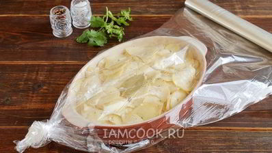 картошка с майонезом и чесноком в духовке