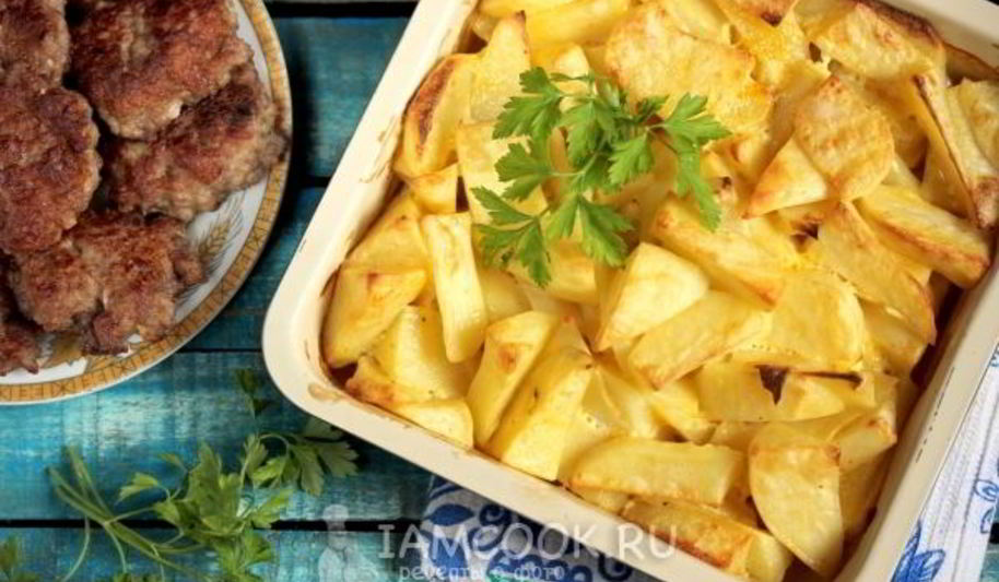 Рецепт картошки в духовке с майонезом