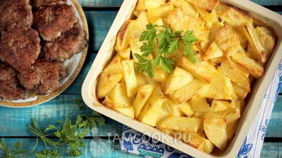 картошка в духовке с майонезом