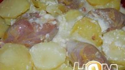 молочный картофель по быстрому