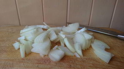 рифленый картофель с лисичками