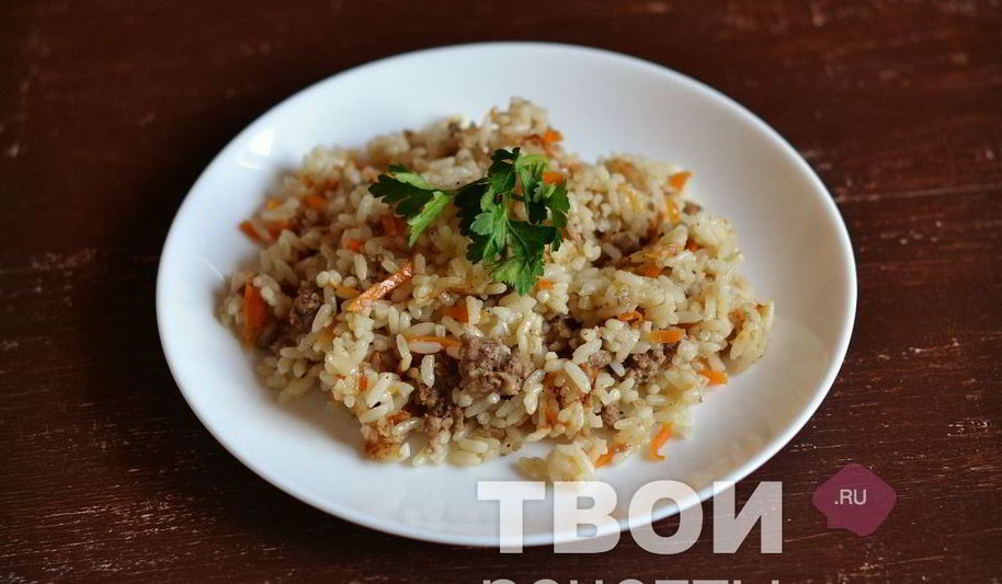 Рецепт риса с фаршем в мультиварке