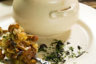 Рис с грибами и овощами