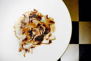 Рис с грибами и цветной капустой