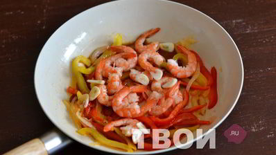 рис с креветками