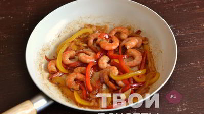 рис с креветками