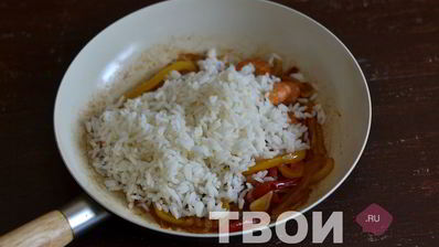 рис с креветками