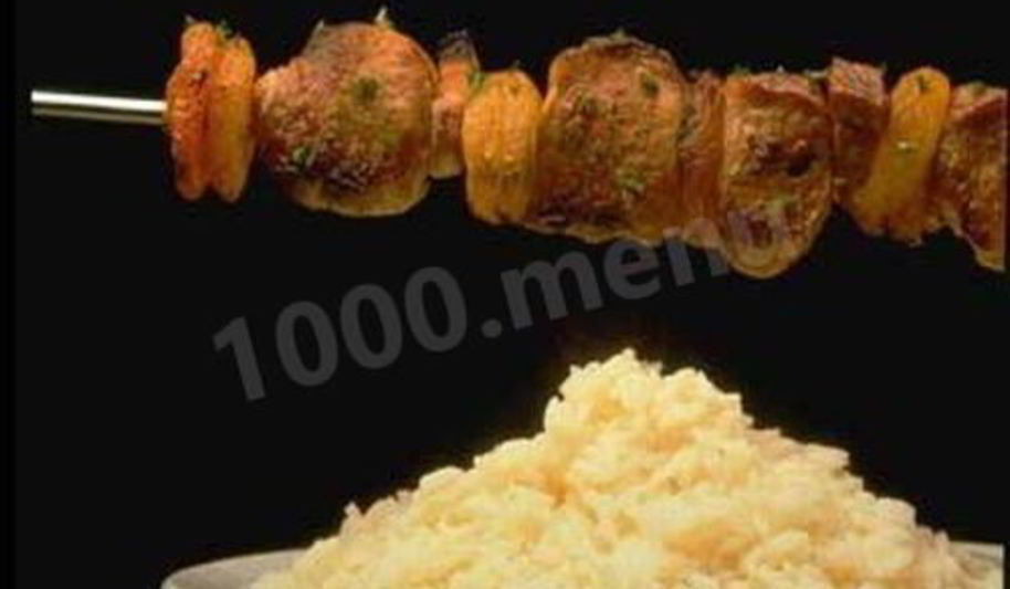 Рецепт риса с куриными шашлычками по-тайски