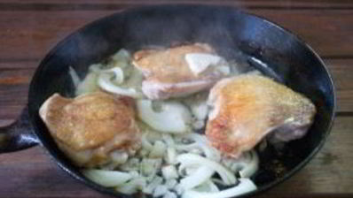 рис с курицей и ананасами