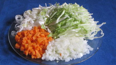 рис с курицей и овощами летние фантазии