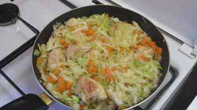 рис с курицей и овощами летние фантазии