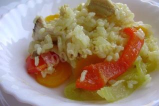 Рис с курицей и овощами