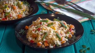 рис с мексиканской смесью