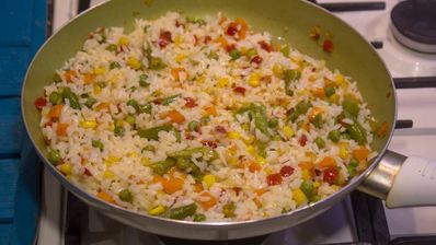 рис с мексиканской смесью