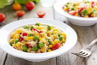 Рис с овощами по-гречески