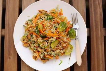 Рис с овощами по-китайски