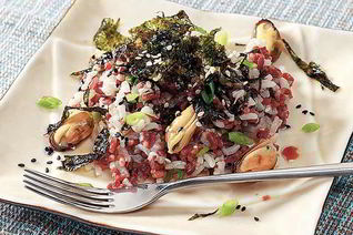 Рис с водорослями нори