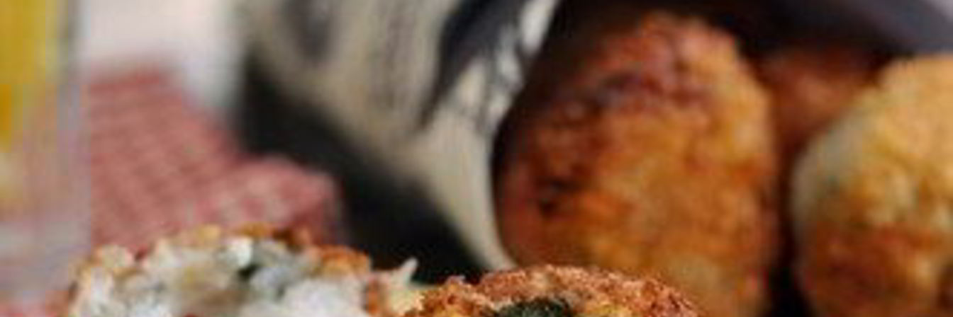 Рисовые крокеты с горгонзолой