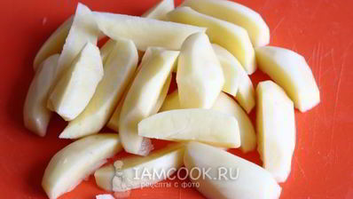 жареная картошка с грибами в мультиварке