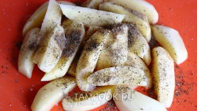 жареная картошка с грибами в мультиварке