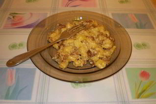 Жаренный картофель с грибами