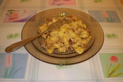 Жаренный картофель с грибами