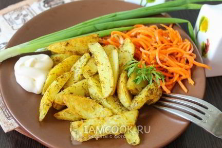 Жареный картофель в панировке