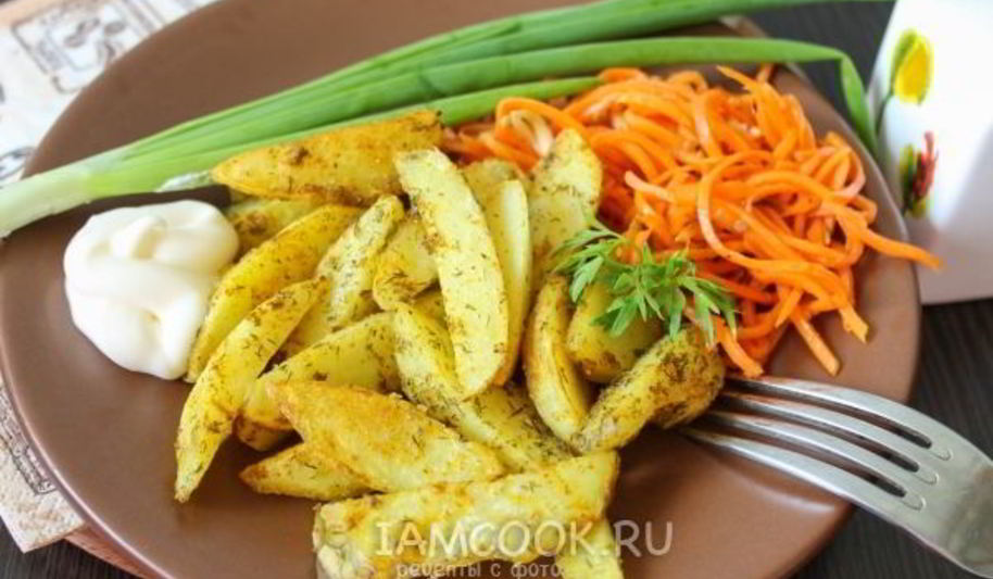 Рецепт жареного картофеля в панировке