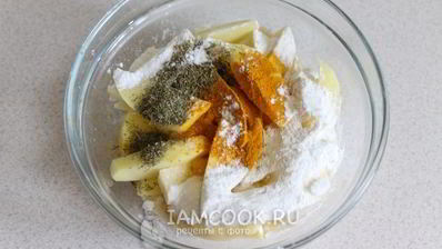 жареный картофель в панировке