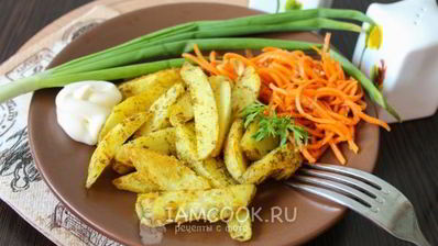 жареный картофель в панировке