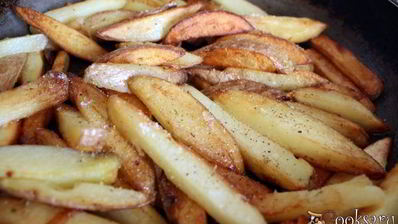 жареный молодой картофель