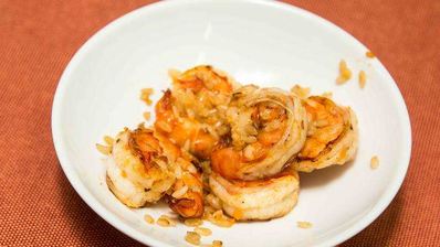 жареный рис с креветками