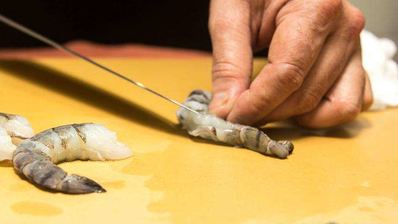 жареный рис с креветками