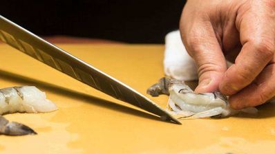 жареный рис с креветками