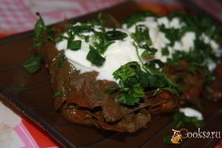 Диетическая долма из куриной грудки