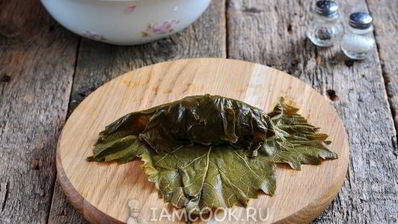 долма из маринованных виноградных листьев