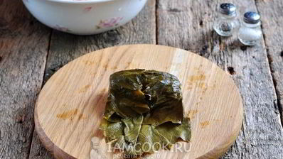 долма из маринованных виноградных листьев