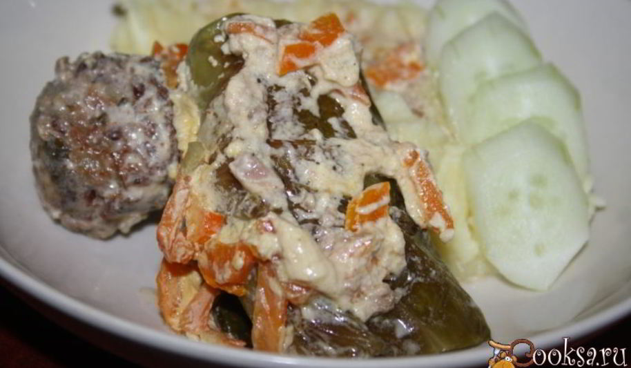 Рецепт голубцов из молодой капусты с говядиной и красным рисом рубин