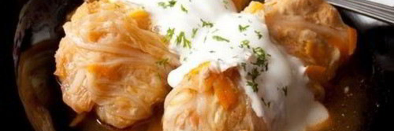 Голубцы из пекинской капусты с говяжьим фаршем
