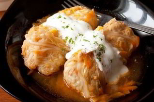 Голубцы из пекинской капусты с говяжьим фаршем