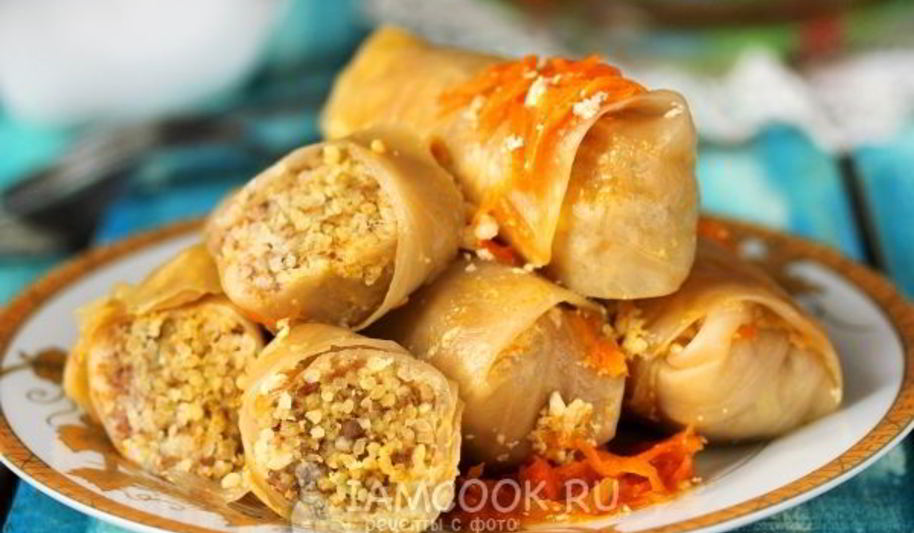 Рецепт голубцов с фаршем и пшеном в мультиварке