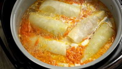 голубцы с фаршем и пшеном в мультиварке