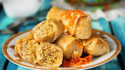 голубцы с фаршем и пшеном в мультиварке