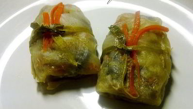 голубцы с грибами и овощами