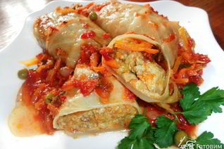 Голубцы с пшенным фаршем