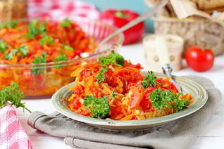 Ленивые голубцы с куриным фаршем